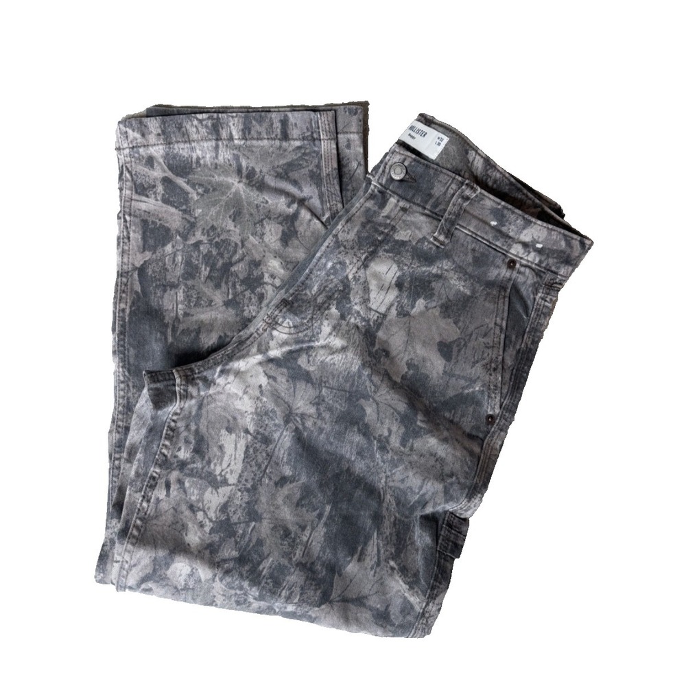 Hollister Baggy Men's‎ Graphic Print Jeans Size 32 x 30